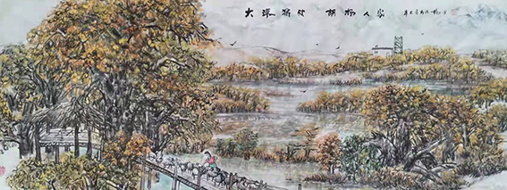 杨平作品13《大漠深处 胡杨人家》